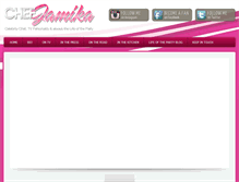 Tablet Screenshot of chefjamika.com